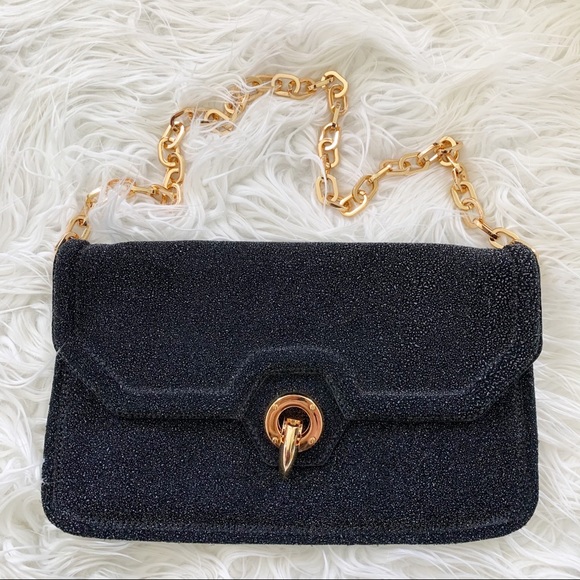 Rachel Zoe Handbags - Rachel Zon Black Purse with Gold Chain